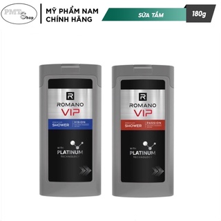 Sữa tắm nam Romano VIP Passion , Vision 180g hương nước hoa