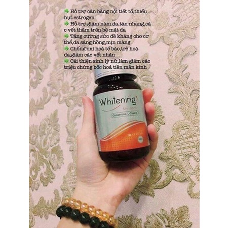 ✅CHÍNH HÃNG EROS- VIÊN UỐNG TRẮNG DA CHỐNG NẮNG WHITENING MELANIN