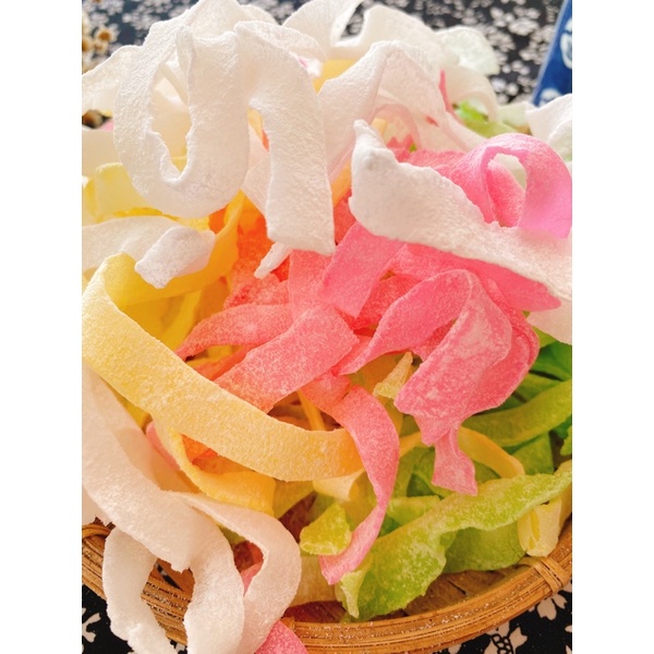 Mứt Dừa Sữa Mix 4 Vị Dạng Dây/ 500gr - Đặc Sản Đà Lạt