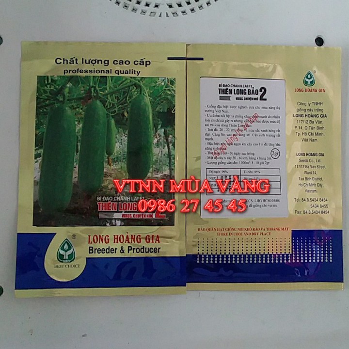 Hạt giống bí đao chanh cao sản năng suất cao THIÊN LONG BẢO - MUA 10 GÓI FREE SHIP