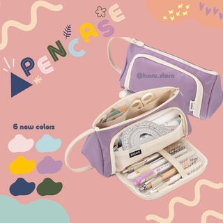 TÚI BÚT - Túi Bút Hộp Tam Giác ANGOO nhiều ngăn đựng