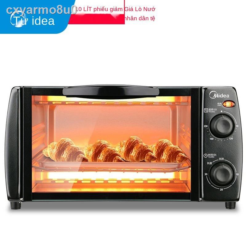 ▲﹊♠Midea / Midea Gia dụng đa chức năng 10L Lò nướng điện Mini Máy nướng bánh Bánh thịt nướng Khoai lang chính hãng