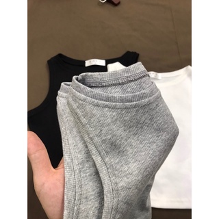 Áo Balo Croptop Nữ Basic Len Tăm Co Giãn LePapier
