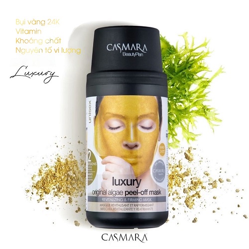 Hộp Mặt Nạ Vàng 24K CASMARA Luxury Mask Kit Dưỡng Da Xỉn Màu, Lão Hóa - Nhập khẩu Tây Ban Nha