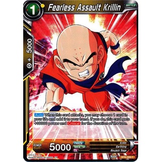 Thẻ bài Dragonball - bản tiếng Anh - Fearless Assault Krillin / BT6-089'