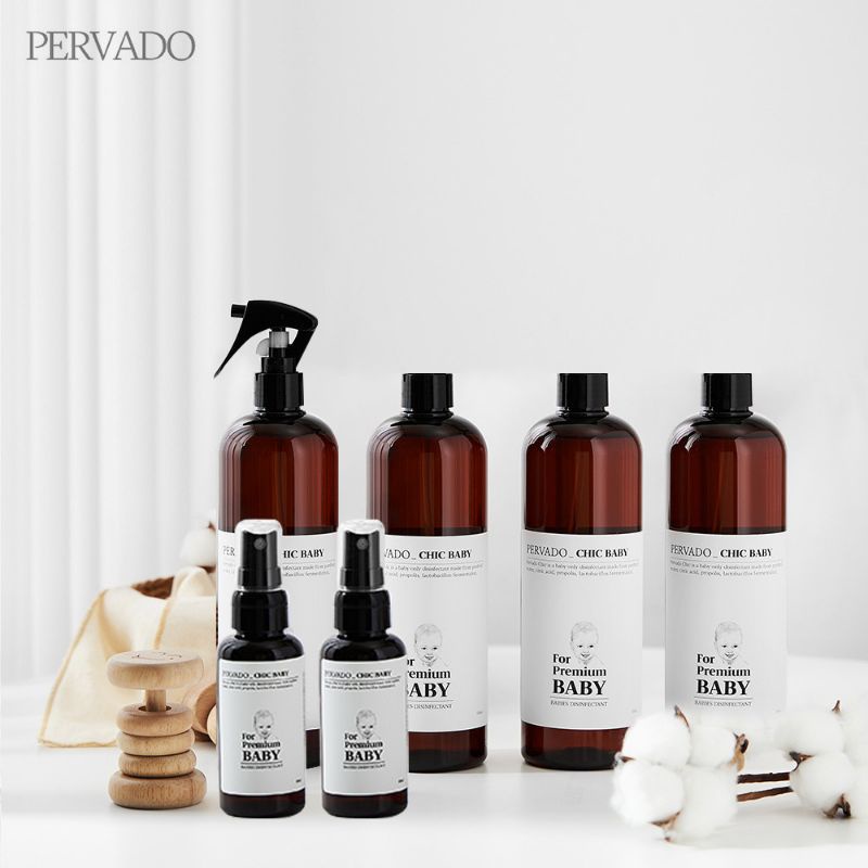 Chai xịt khuẩn, sát khuẩn đồ chơi, đồ dùng Pervado Chic Baby Hàn quốc cho bé từ sơ sinh
