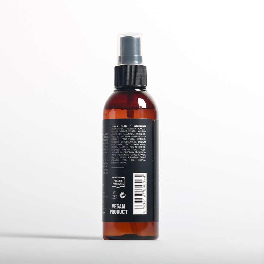 Tinh dầu dưỡng tóc vỏ bưởi và bồ kết Herbario 100ml giảm rụng tóc, khích mọc tóc nhanh | BigBuy360 - bigbuy360.vn