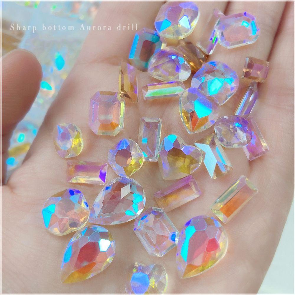 ME Bộ 10 HạT ĐíNh Trang Trí MóNg HìNh GiọT NướC