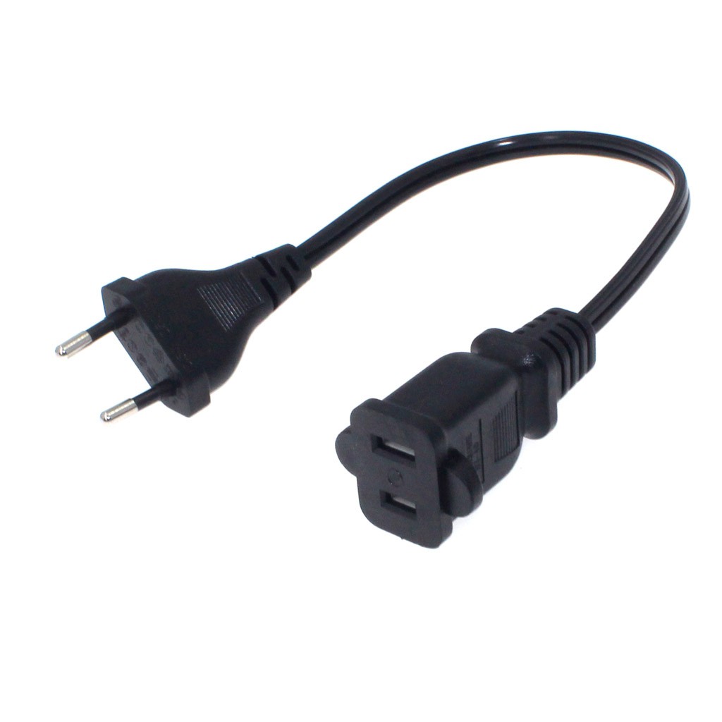 0,3m / 1ft Châu Âu Schuko CEE7 / 16 Cắm Vào Mỹ Ổ Cắm Điện Cáp, Schuko Nam Sang Mỹ Nema 1-15R Nữ Mở R