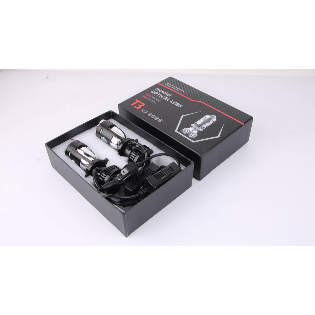 Siêu phẩm bi cầu mini H4 có màn chập và trợ pha matrix công suất 48W mã số T3  auto 12V 24V