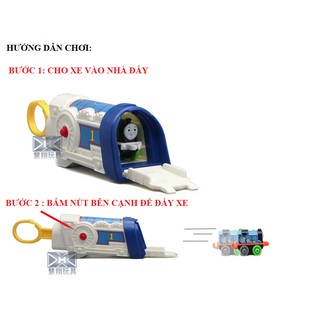 Xe lửa thomas mini bằng sắt bộ gồm 4 xe đồ chơi trẻ em