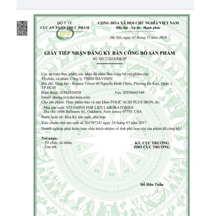 Acid Folic bổ sung cho mẹ bầu và phụ nữ chuẩn bị mang thai Hộp 90 viên, nhập khẩu từ Châu Âu Acid-folic Hulipha