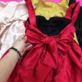 Đầm nữ đuôi cá phi lụa thắt nơ