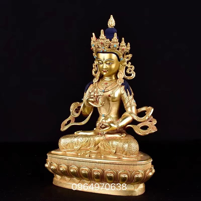 TƯỢNG ĐỒNG KIM CANG TÁT ĐỎA 22CM ĐÀI LOAN .