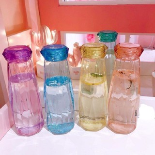 BÌNH NƯỚC THỦY TINH KIM CƯƠNG 400ml