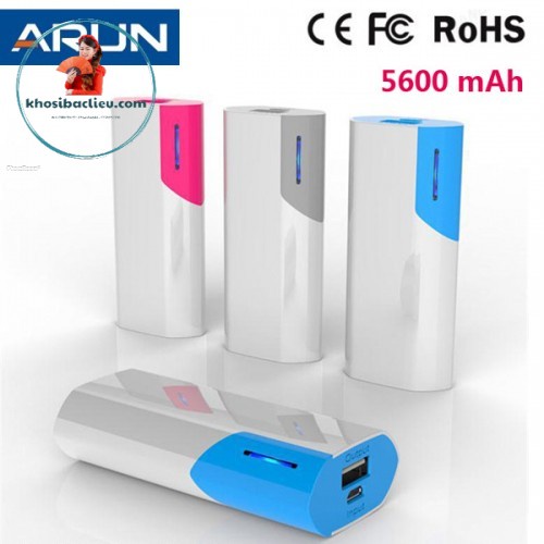 Sạc dự phòng giá rẻ Arun 5600 mẫu mới nhất - Bảo hành 12 tháng