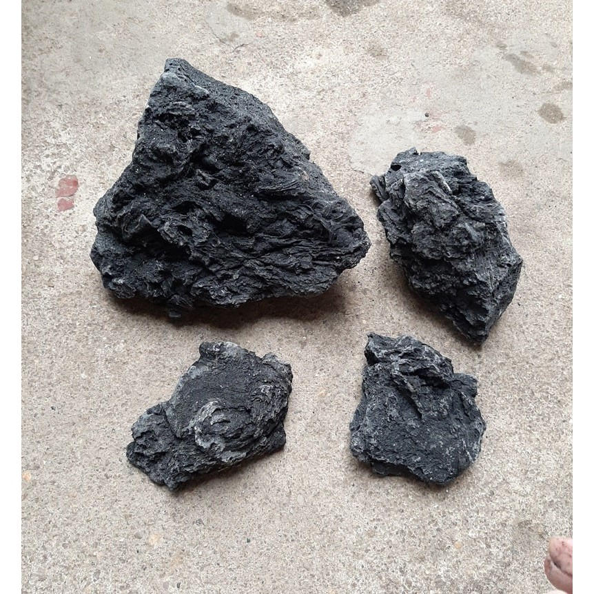 Đá Đen Gia Lai ( 2KG) trang trí set hồ cá, hồ thủy sinh, làm thác cát , tiểu cảnh cực đẹp đem lại may mắn gia chủ | BigBuy360 - bigbuy360.vn