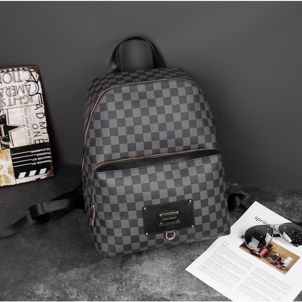 BALO DA HỌA TIẾT CARO / BALO THỜI TRANG / BALO LAPTOP