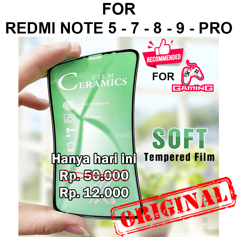 Ốp Điện Thoại Mặt Kính Cường Lực Chống Trầy Xước Cho Xiaomi Redmi Note 5 7 8 9 Pro