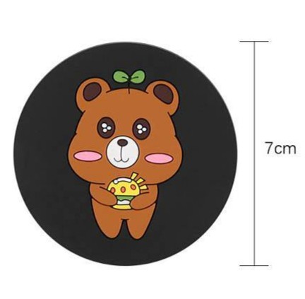 Tấm Lót Cốc Nước Hình Chuột Mickey Dễ Thương Chống Trượt Trang Trí Nội Thất Xe Hơi