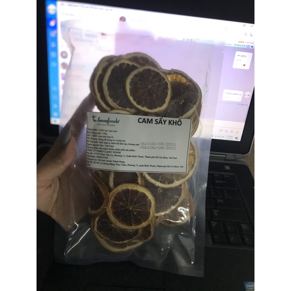 Cam sấy khô 100g