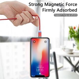 Ready Stock 2.4A Quick charge USB Magnetic Charger Cable USB TypeC iPhone Micro Android IOS Cable