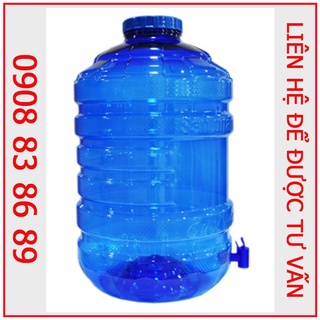 Vỏ bình nắp p100 màu xanh 20l- bộ