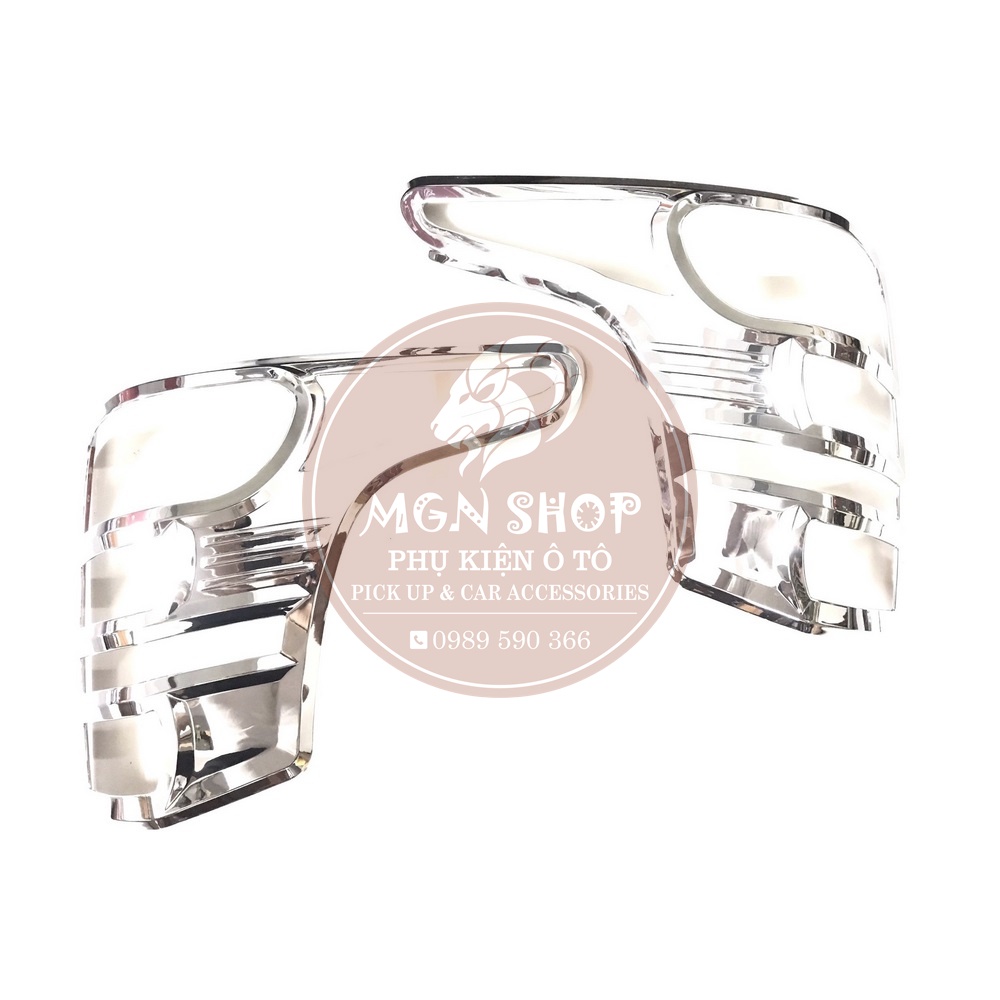 [Ốp đèn hậu] [Mitsubishi Triton 2015 - 2018] [màu đen / màu bạc]