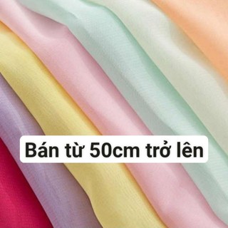 Vải voan kính khổ 1m5 làm rèm cửa may váy,quần áo, scunchie