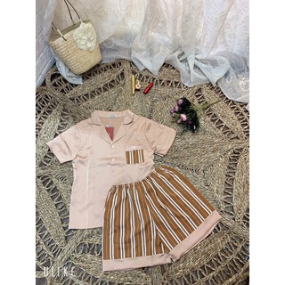 Bộ Pijama lụa cát Hàn