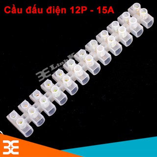 Cầu Đấu Điện 12P-Trắng Plastics terminal