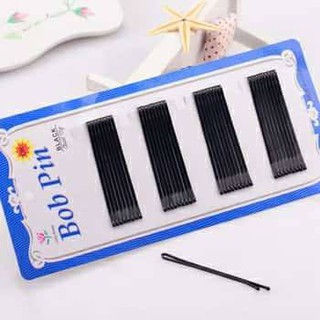 Vỉ 60 Kẹp Ghim Cặp Tóc Màu Đen