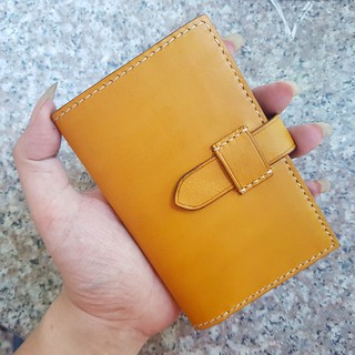 Ví da đựng hộ chiếu - Da bò thật - Đồ da thủ công - Màu vàng BV0191