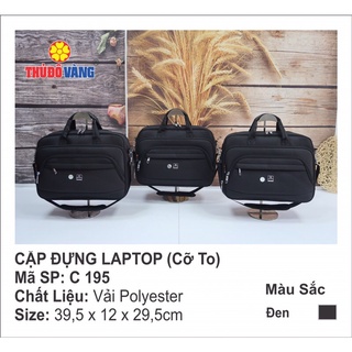 Cặp ngang đen THỦ ĐÔ VÀNG cỡ to mã C95 cho sinh viên, công sở đựng máy tính laptop Hàng VN chất lượng cao