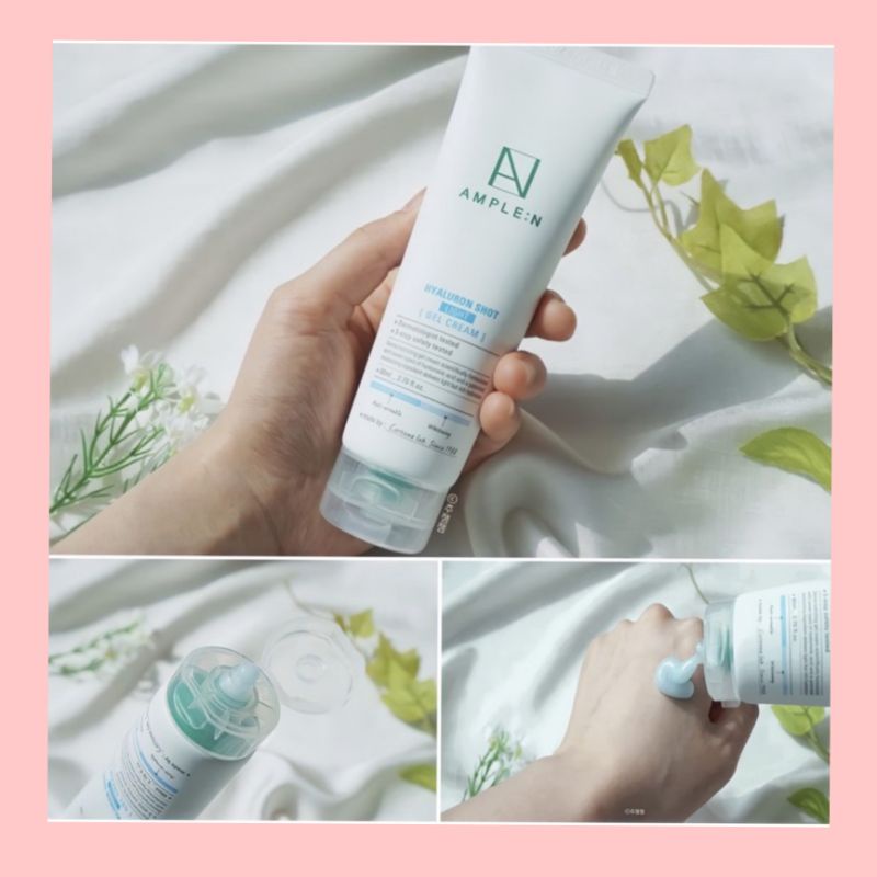 Kem Dưỡng Phục Hồi Da Cấp Ẩm Trắng Da cho Da Dầu Mụn Hyaluron Shot Gel AmpleN 80ml