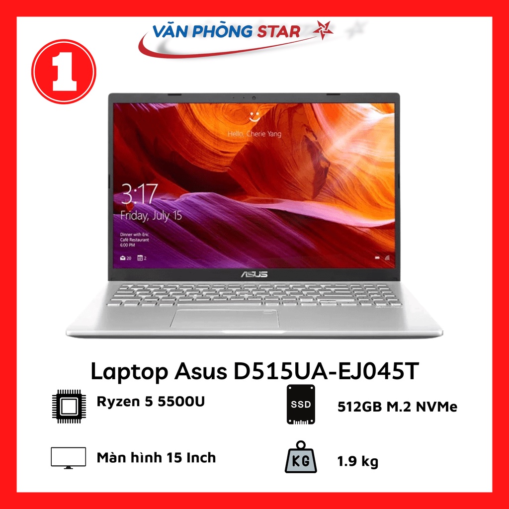 Laptop Asus D515UAEJ045T hàng chính hãng