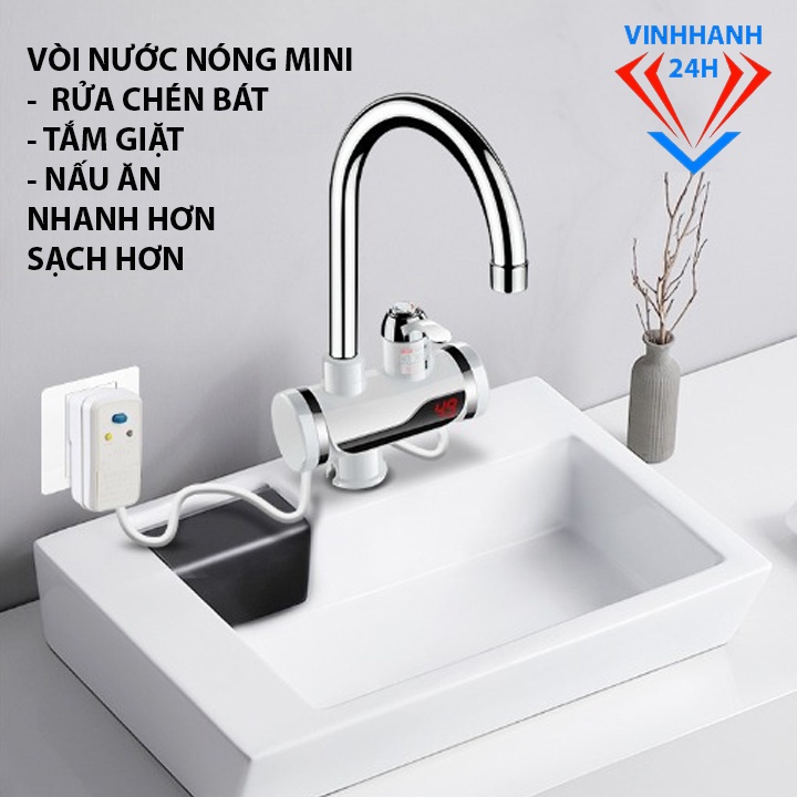 Vòi Nước Nóng lạnh trực tiếp tắm giặt rửa chén Bát