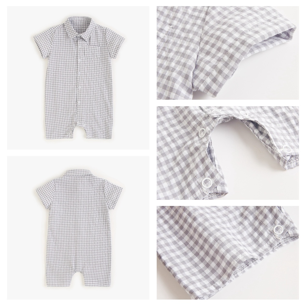 Áo liền quần Sanlutoz chất liệu cotton thời trang mùa hè dành cho trẻ em