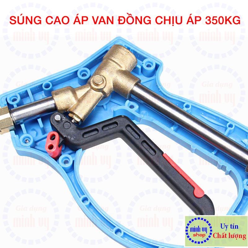 SUNG RUA XE cao áp - van đồng lõi sứ - chịu áp 350Kg - chống xoắn dây