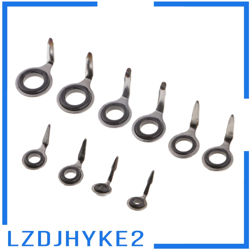 Set 10 Vòng Dẫn Cần Câu Cá Bằng Thép Không Gỉ 304 Cao Cấp lzdjhyke2