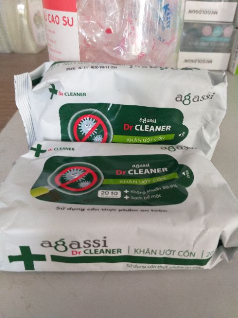 Khăn ướt có cồn Dr cleaner 20 tờ