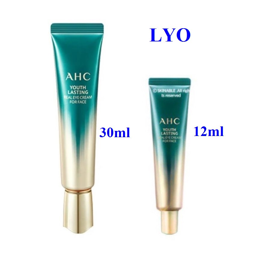 Kem Mắt AHC Ageless Real Eye Cream For Face 12ml &amp;30ml Hàn Quốc.