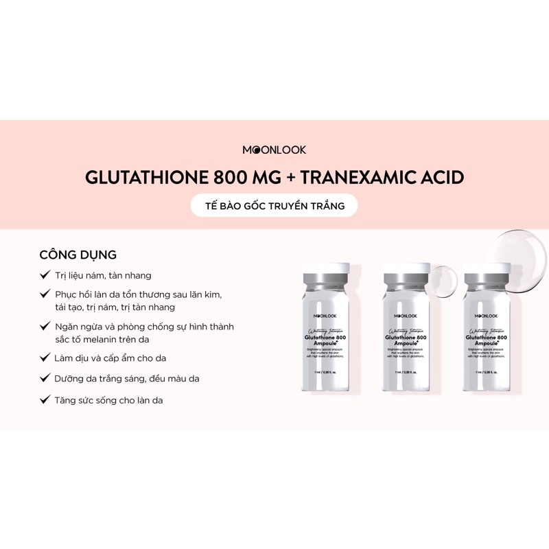 Tế bào gốc Bright Glutathione 800mg Moonlook