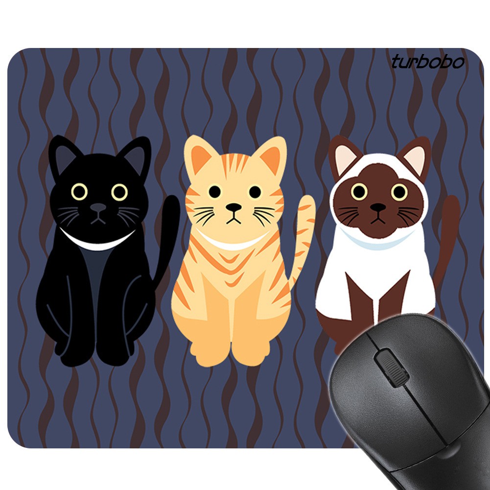 Tấm Lót Chuột Máy Tính Chống Trượt Hình Mèo Dễ Thương