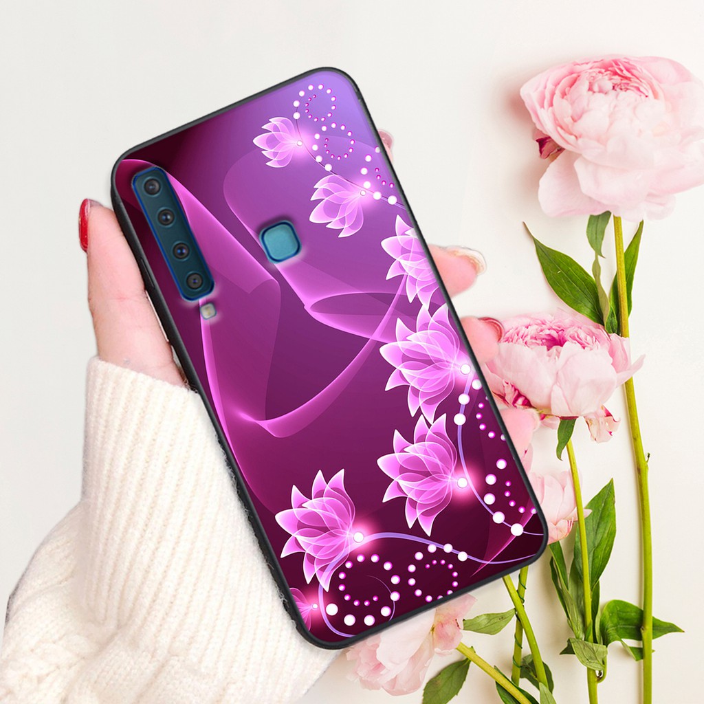 Ốp lưng điện thoại Samsung Galaxy A7 2018 - A9 2018 in hình hoa siêu đẹp- Doremistorevn