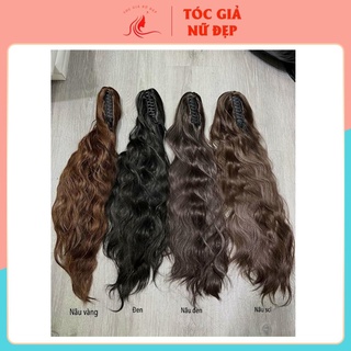 Tóc giả ngoặm xù- Hình thật tại shop n42, 60cm, sợi tơ cao cấp