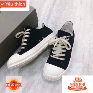 Video + ảnh thật > giày sneaker rick owens thấp cổ