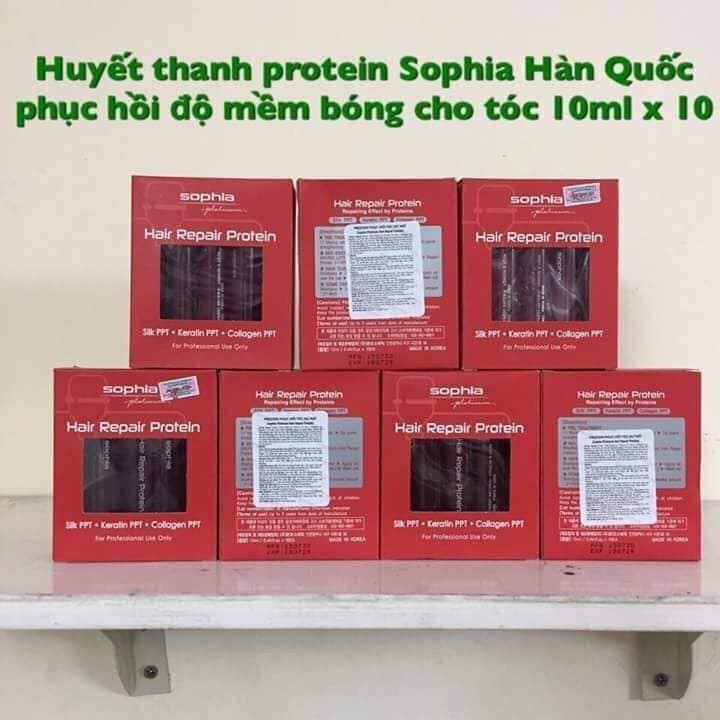 TINH CHẤT DƯỠNG TÓC SOPHIA PROTEIN PHỤC HỒI TÓC HƯ NÁT 10*13ML