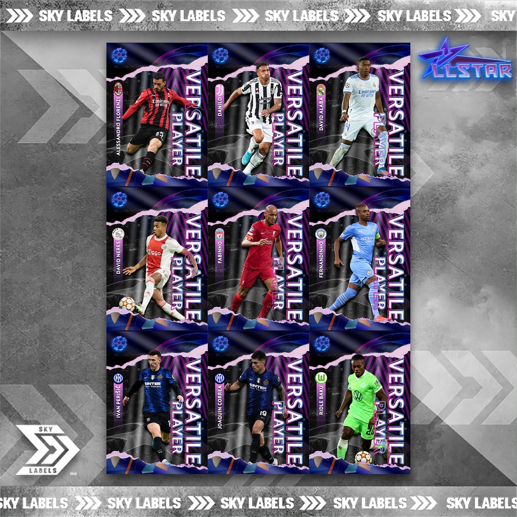 Thẻ SKY UCL VERSATILE PLAYER | David Alaba, Fernandinho, Fabinho, Ivan Perisic, Correa, Baku, Neres, Danilo, Florenzi