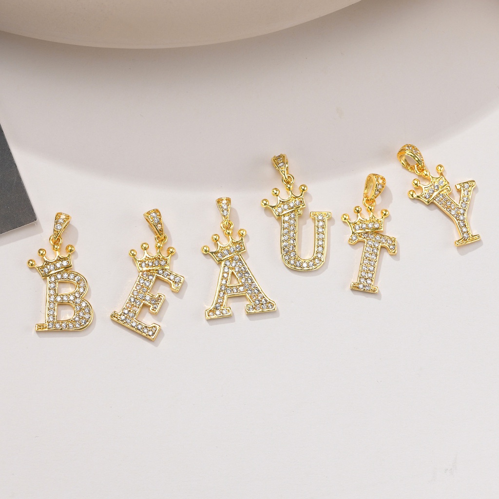 Vnox Vòng cổ Mạ Vàng 18k Mặt Hình Chữ Cái Thời Trang